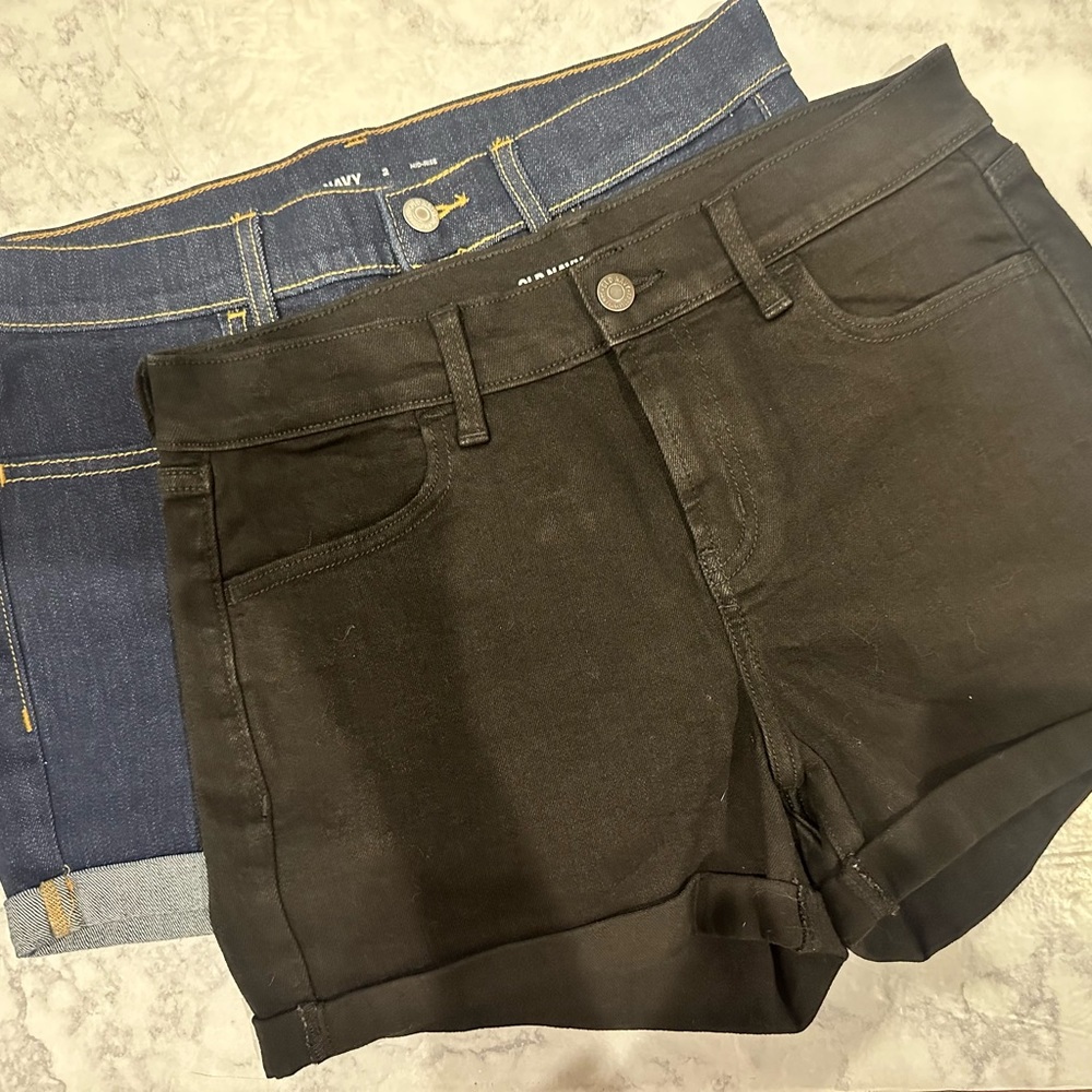 Brand New, Never Worn 2 Pairs Of Old Navy Denim Shorts Size 2